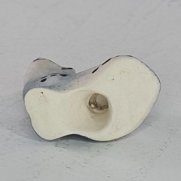 Ceramic Spotted Leopard Cat Figurine Blue Cheetah Jaguar Estate Find - Picture 7 of 8